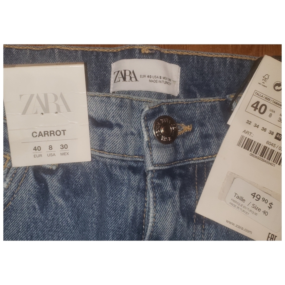 ZARA baggy high waisted jeans